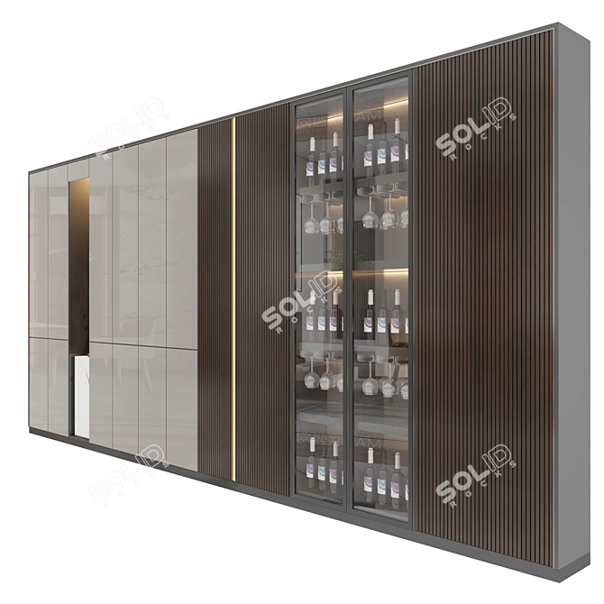 Versatile Shelving Unit - 67 3D model image 2