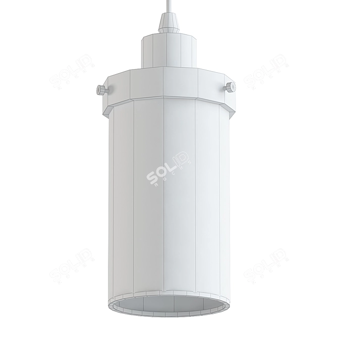 Industrial Mesh Pendant Light 3D model image 2