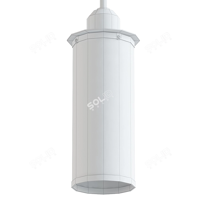 Vintage Loft Industrial Edison Pendant Light 3D model image 2