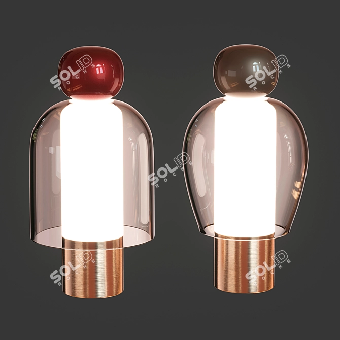 Sleek LED Table Lamp 3D model image 2