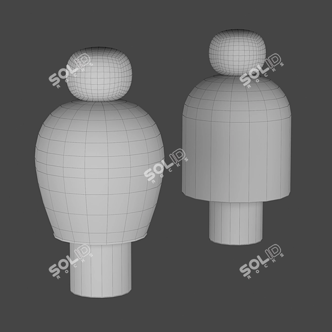 Sleek LED Table Lamp 3D model image 3