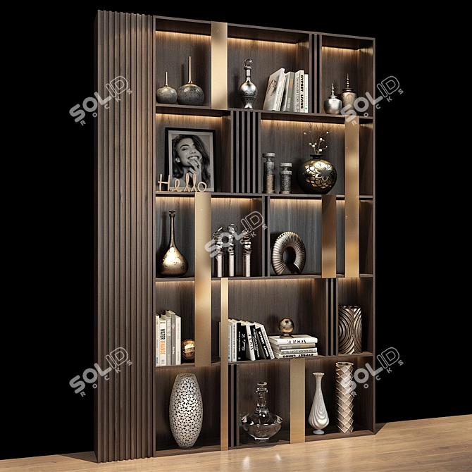 Elegant Cabinet: 0401 3D model image 3