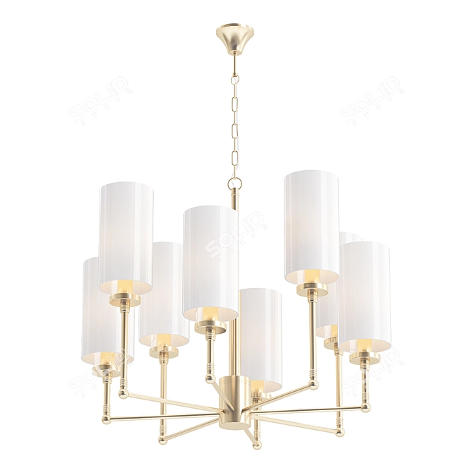 Elegant Newport Chandelier 3D model image 1