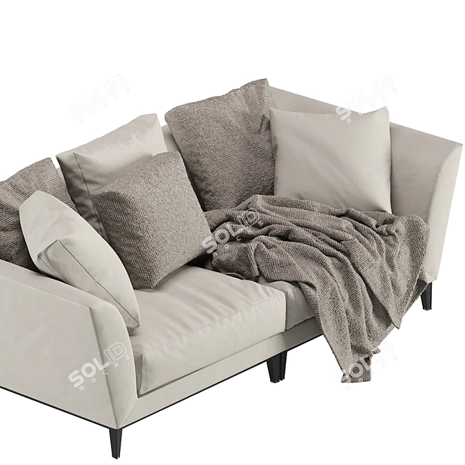 Sophisticated Weston Sofa: Flexform's Mood Collection 3D model image 3
