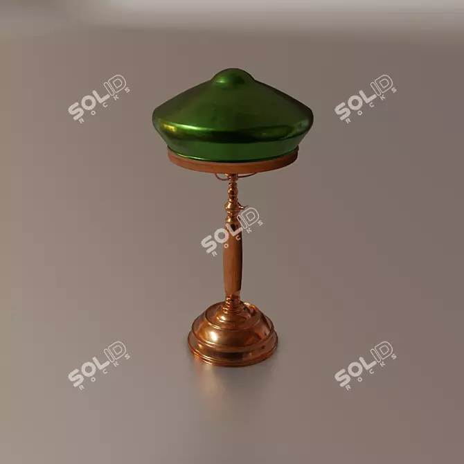 Title: Retro Soviet Table Lamp 3D model image 1