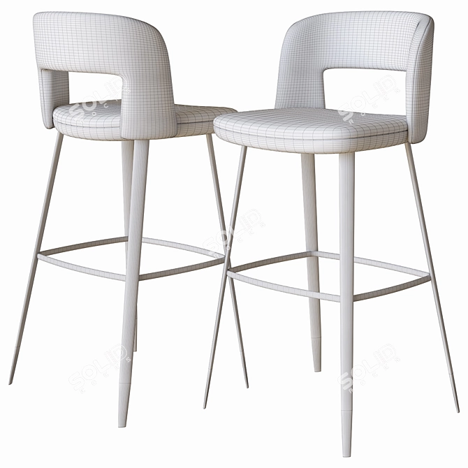 Sleek Path Stool: Bross's 3D Model 3D model image 3