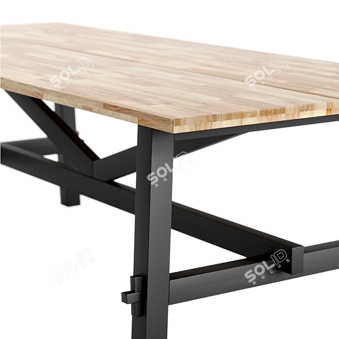 IKEA SKOGSTA Dining Table 3D model image 2