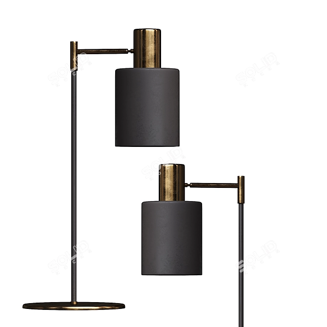 Elegant Table Lamp with Polys: 12,080 3D model image 3
