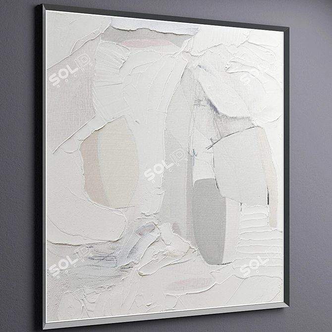 Polygonal Framed Art Collection - 4 Unique Pieces 3D model image 8