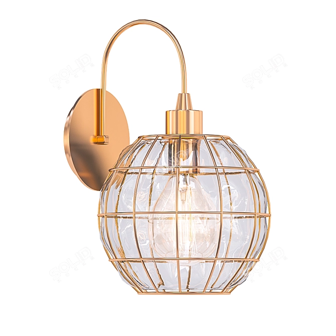 Minimalist Wall Sconce - VegaLights 3D model image 1