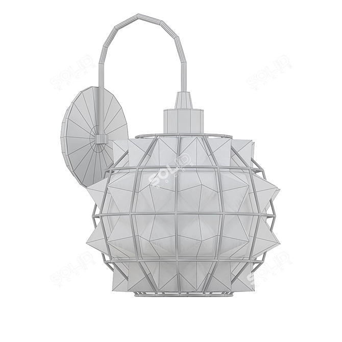 Minimalist Wall Sconce - VegaLights 3D model image 2