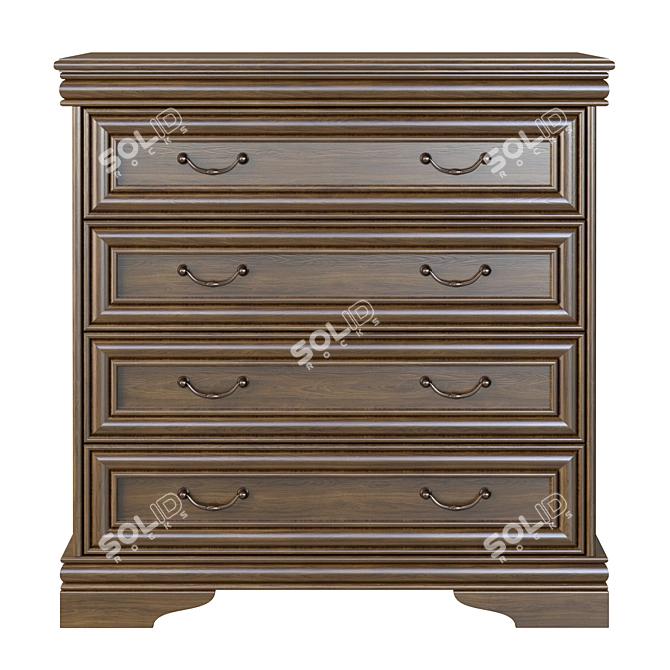 MK-60 Series Chest of Drawers 3D model image 2