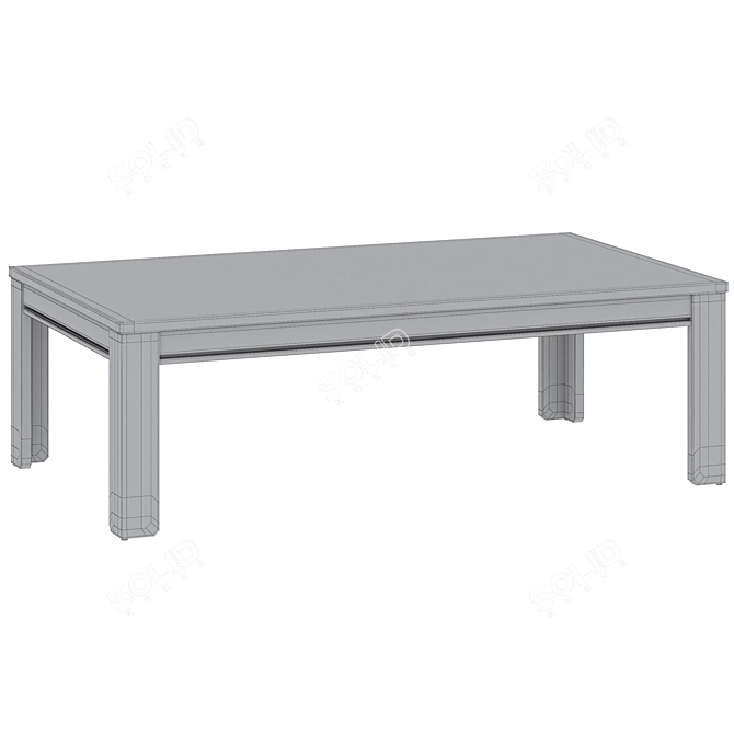 Adjustable Kids Table with Large Surface 3D model image 5