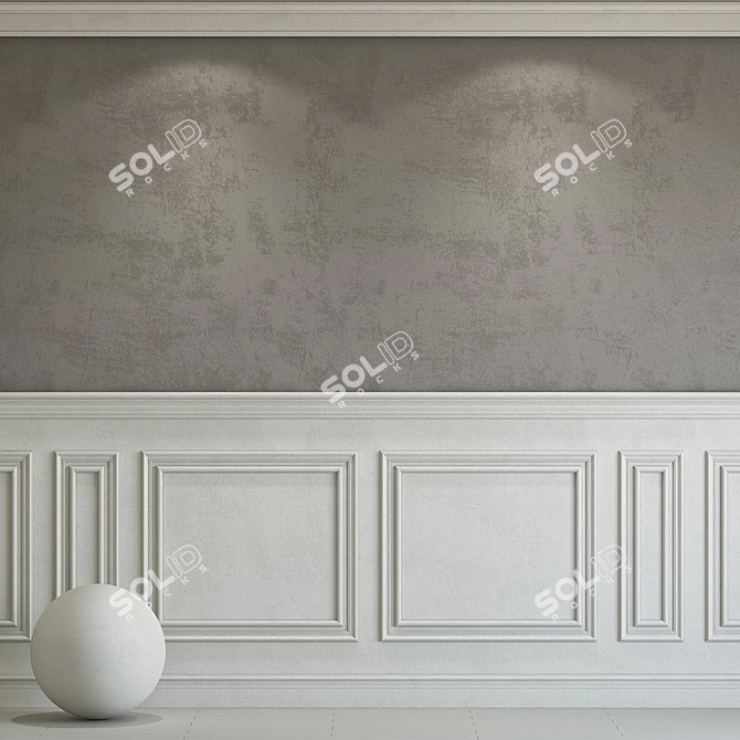 Elegant Molding Plaster 226 3D model image 1