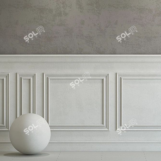 Elegant Molding Plaster 226 3D model image 2