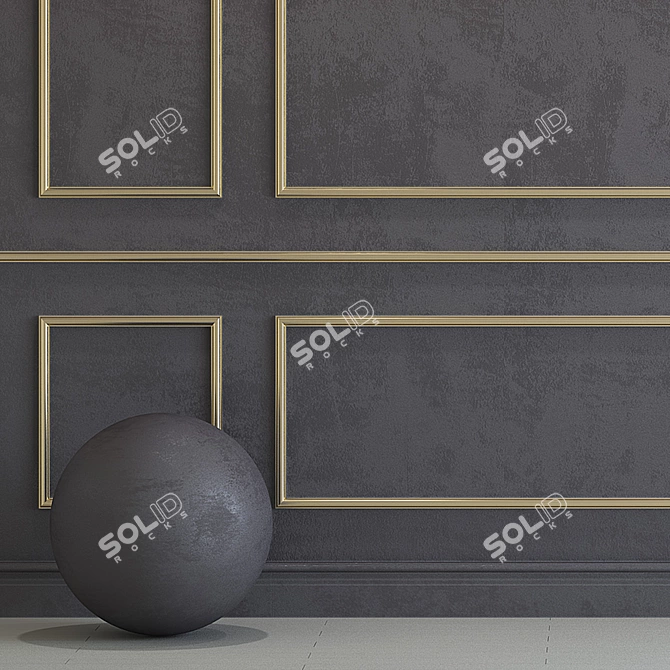 Volcanic Glass Decorative Plaster 3D model image 2