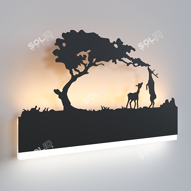 Modern LED Wall Lights 3D model image 3