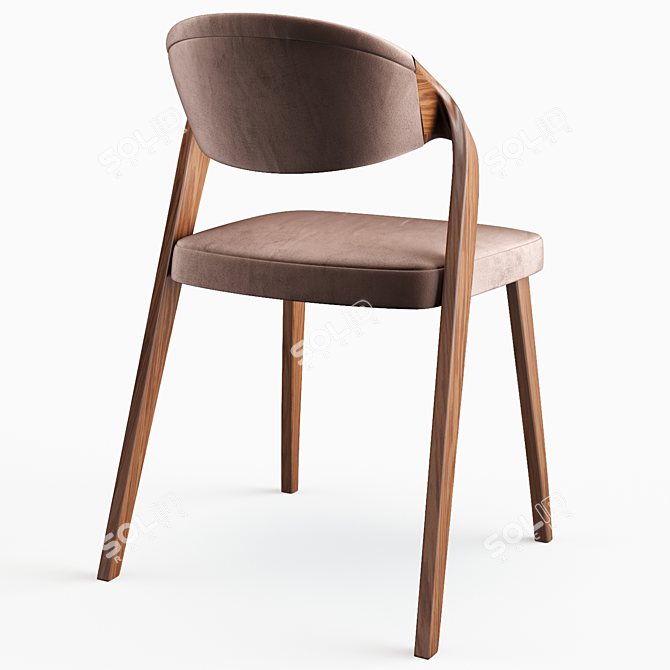 Elegant Spin Chair: Comfortable and Stylish 3D model image 2