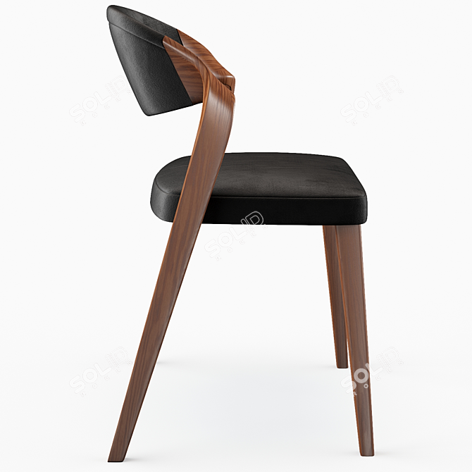 Elegant Spin Chair: Comfortable and Stylish 3D model image 3