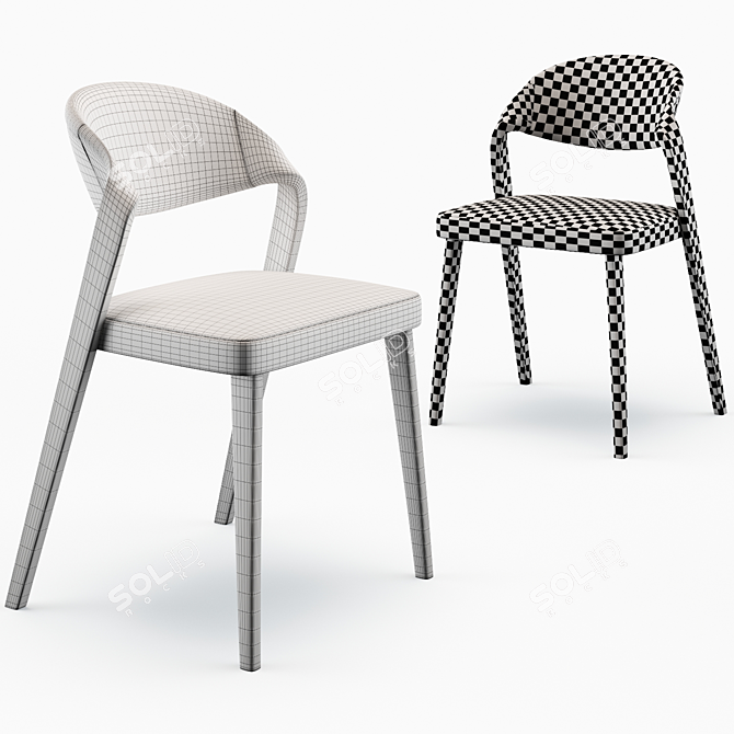 Elegant Spin Chair: Comfortable and Stylish 3D model image 5