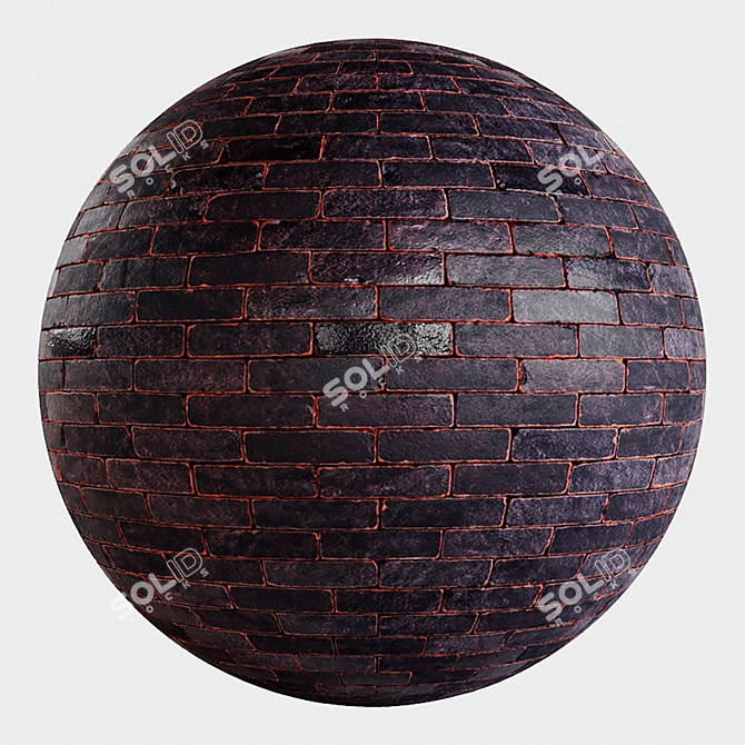 Seamless Taipa Breu Brick 3D model image 1