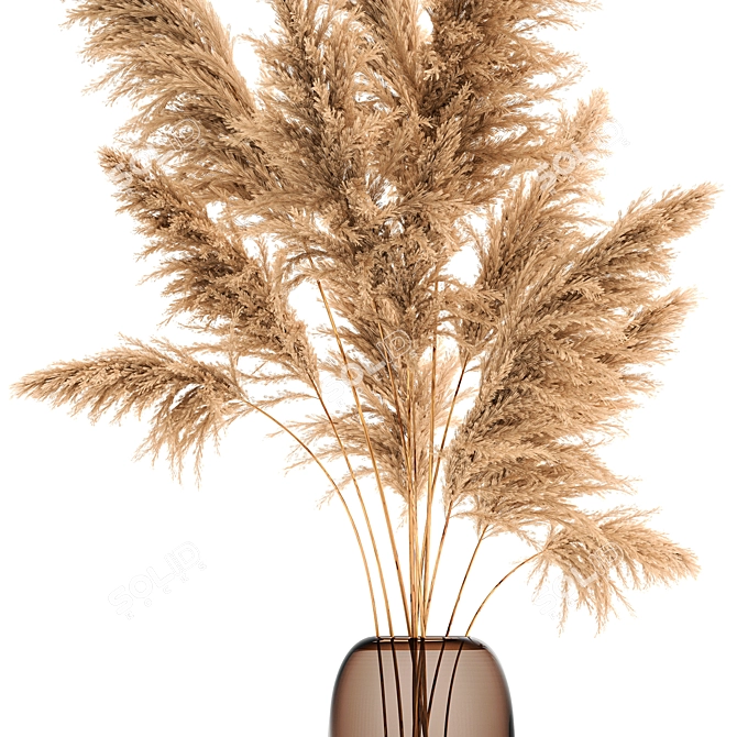 Title: Pampas Reed Bouquet 3D model image 5