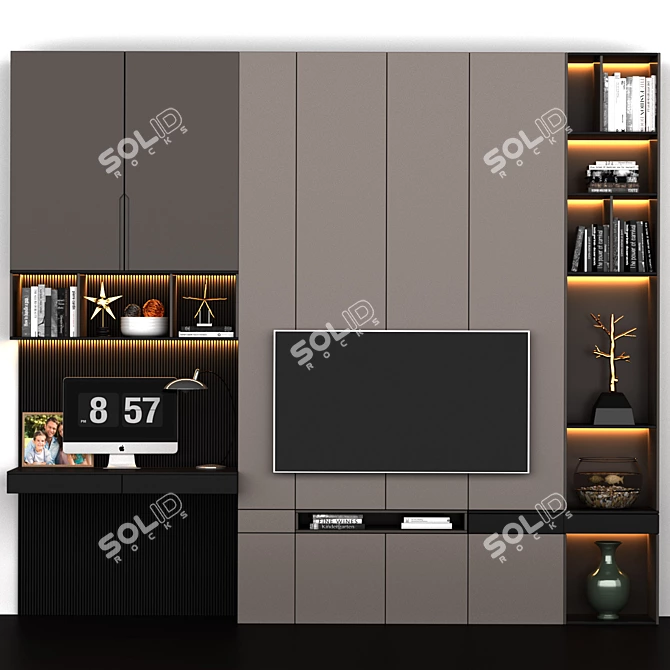 16-inch Smart TV Set 3D model image 1