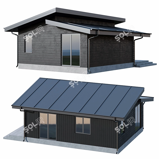 Modern Modular House: Stylish, Efficient, Affordable 3D model image 3