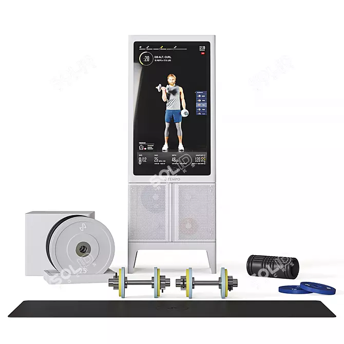 Ultimate Total Body Home Gym Set 3D model image 1
