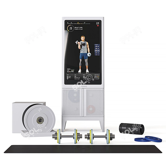 Ultimate Total Body Home Gym Set 3D model image 10