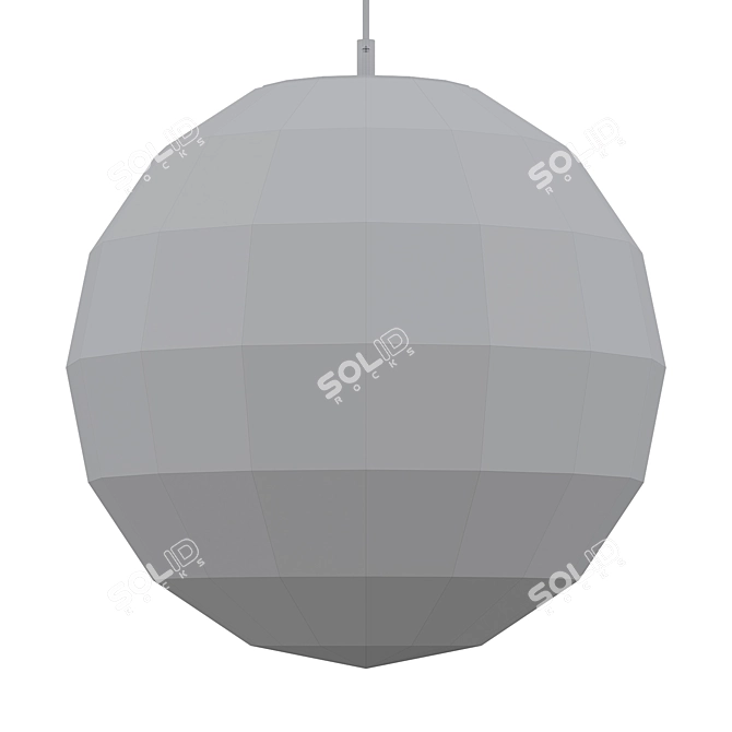 Shimmering Orb Pendant 3D model image 2