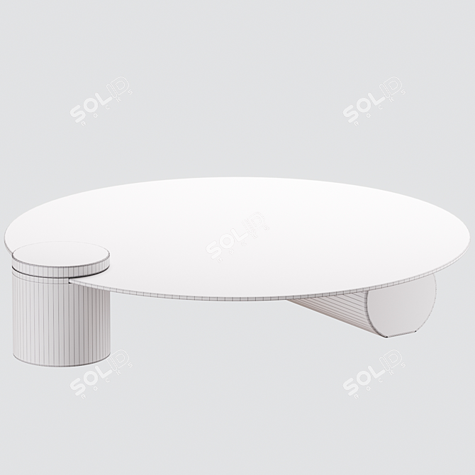 Distinctive Glass Coffee Table 3D model image 3