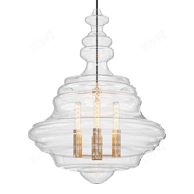 Sophisticated Washington Pendant Lighting 3D model image 1