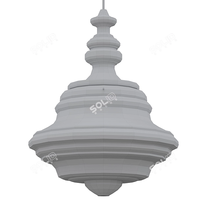 Sophisticated Washington Pendant Lighting 3D model image 2