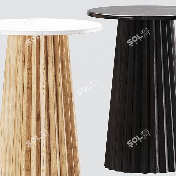 Minimalist Wood Table | Vical Home 3D model image 3