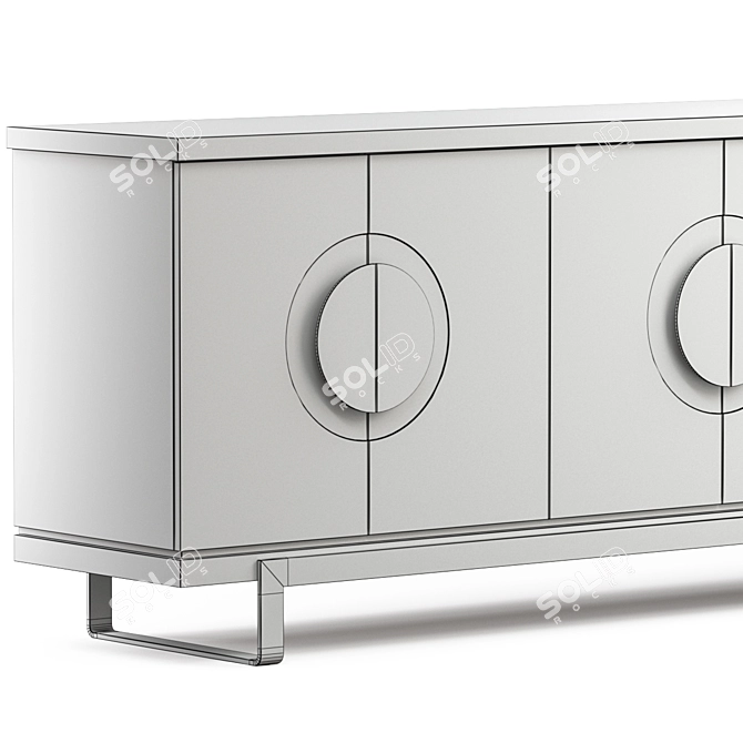 Noelle Hooker Vintage-Inspired Console 3D model image 3