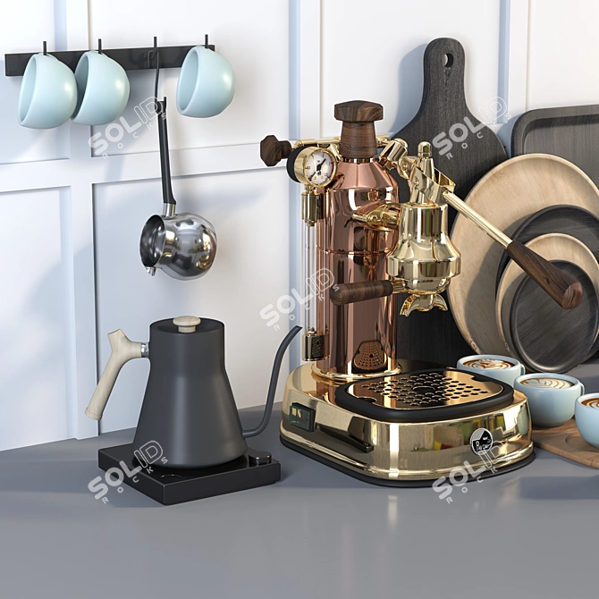 Essential Kitchen Accessories 3D model image 4