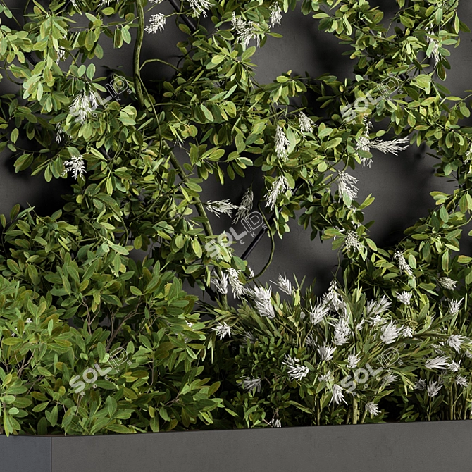 Green Wall - Outdoor Vertical Garden 3D model image 3