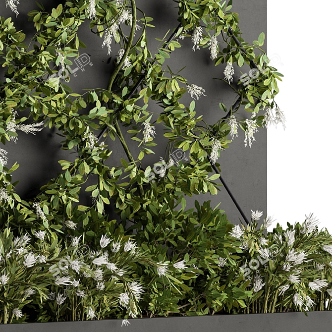 Green Wall - Outdoor Vertical Garden 3D model image 4