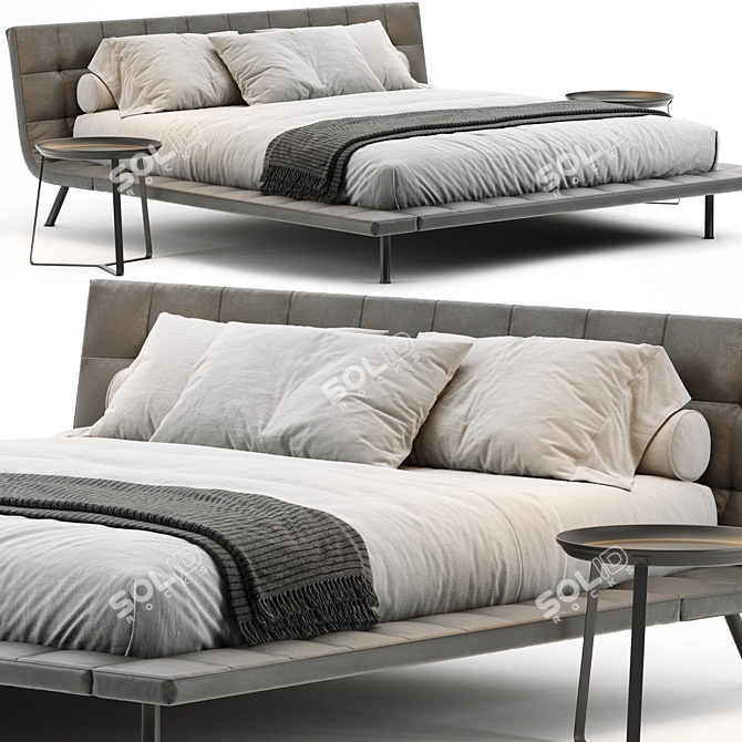 Poliform Onda: Modern and Stylish Bed 3D model image 1