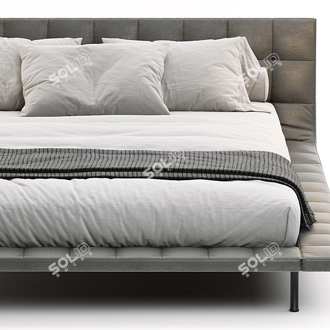 Poliform Onda: Modern and Stylish Bed 3D model image 2