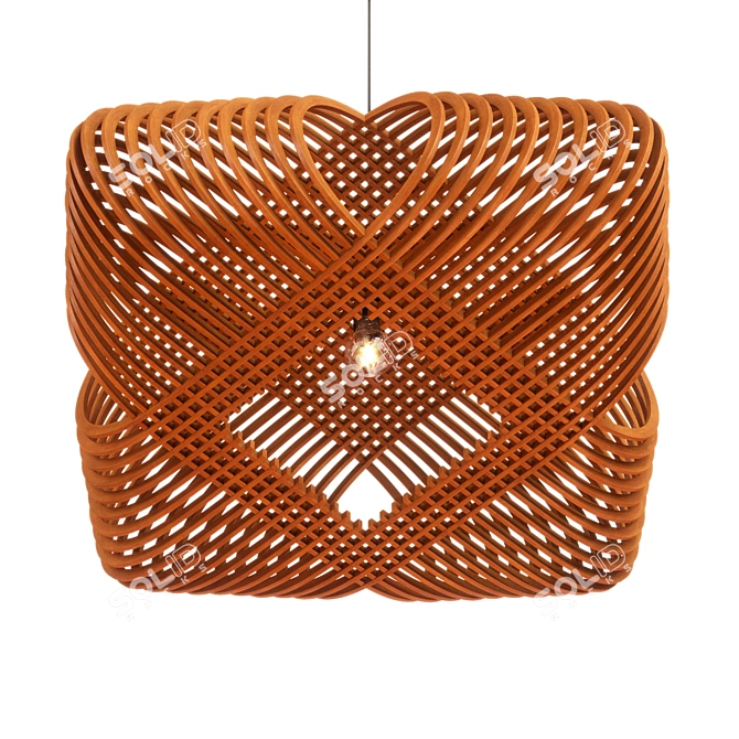 Elegant Ovals Hanglamp 3D model image 1