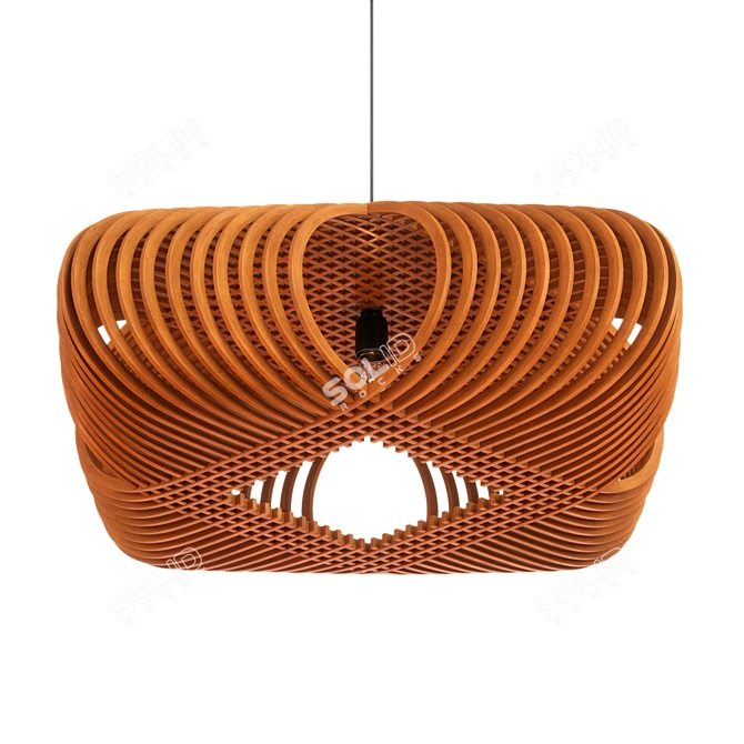 Elegant Ovals Hanglamp 3D model image 2