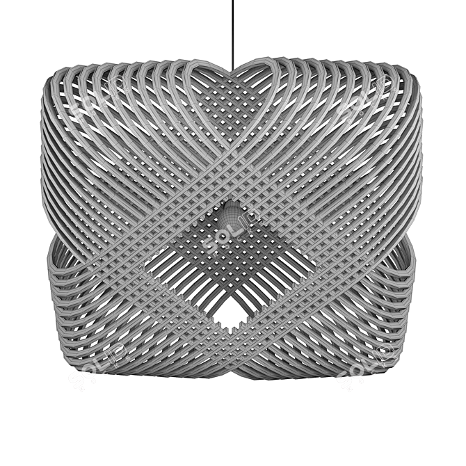 Elegant Ovals Hanglamp 3D model image 4