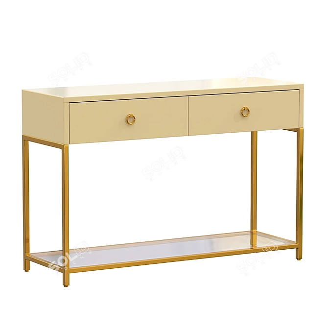 Elegant 1200mm Console 3D model image 1