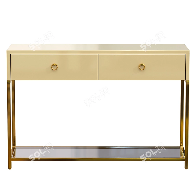 Elegant 1200mm Console 3D model image 2