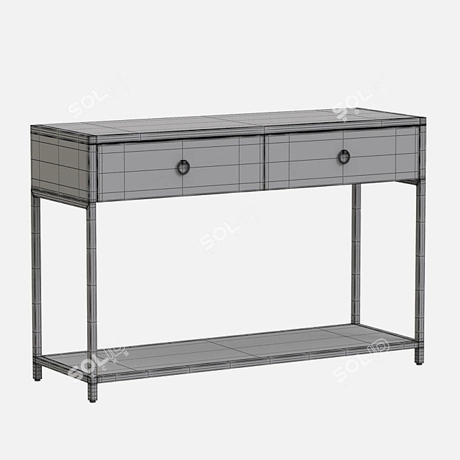 Elegant 1200mm Console 3D model image 3