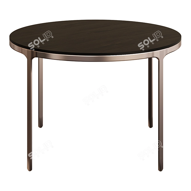 Sleek Round "Ring Table" - Uncovered 3D model image 1