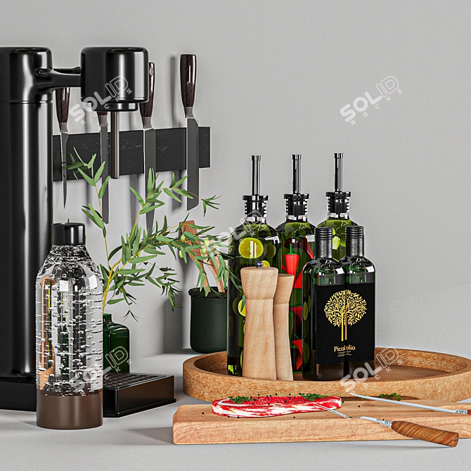 Versatile Kitchen Accessories 2018 3D model image 3