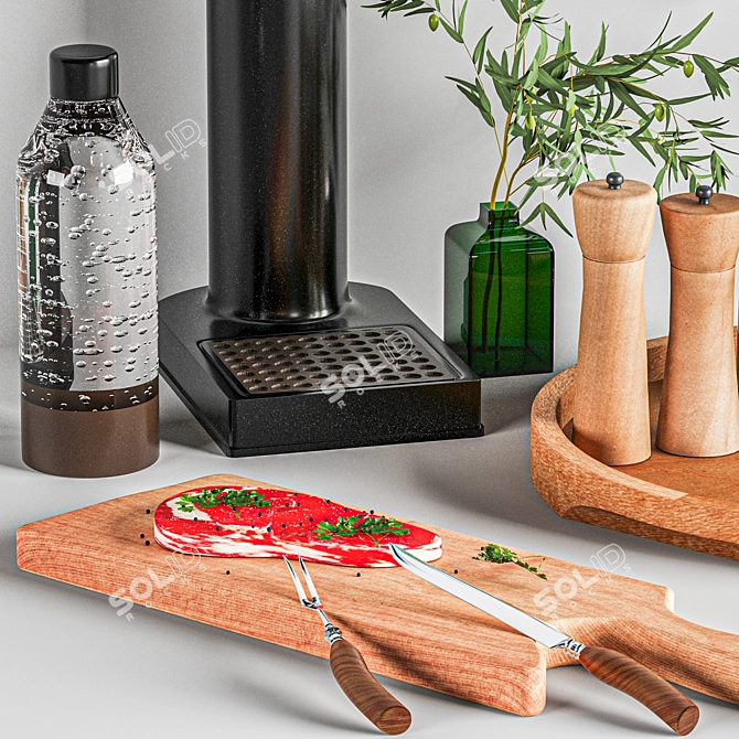 Versatile Kitchen Accessories 2018 3D model image 5